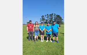 Les archers réunis en compétition extérieure