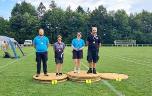 Championnat de Bretagne TAE national 2026 / Podium S1 homme et femme arc à poulies