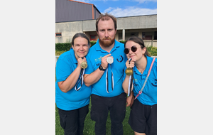 Nos trois médaillés au Championnat de Bretagne TAE national 2026