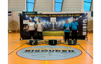 Championnat de Bretagne par équipe 2026 / Podium double mixte Barebow